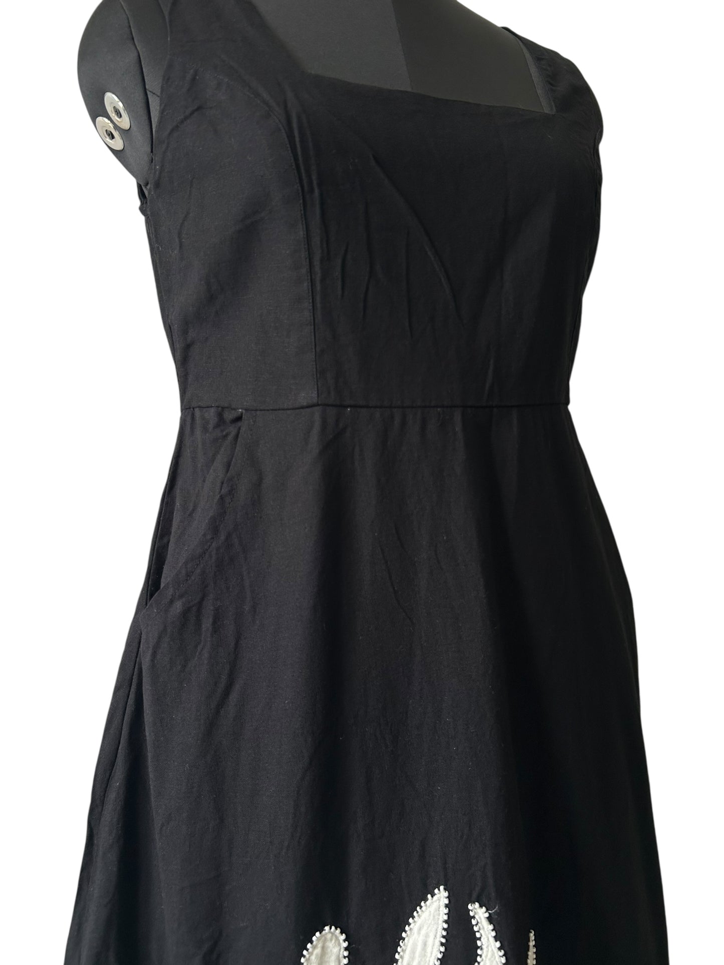 Linen Floral Dress