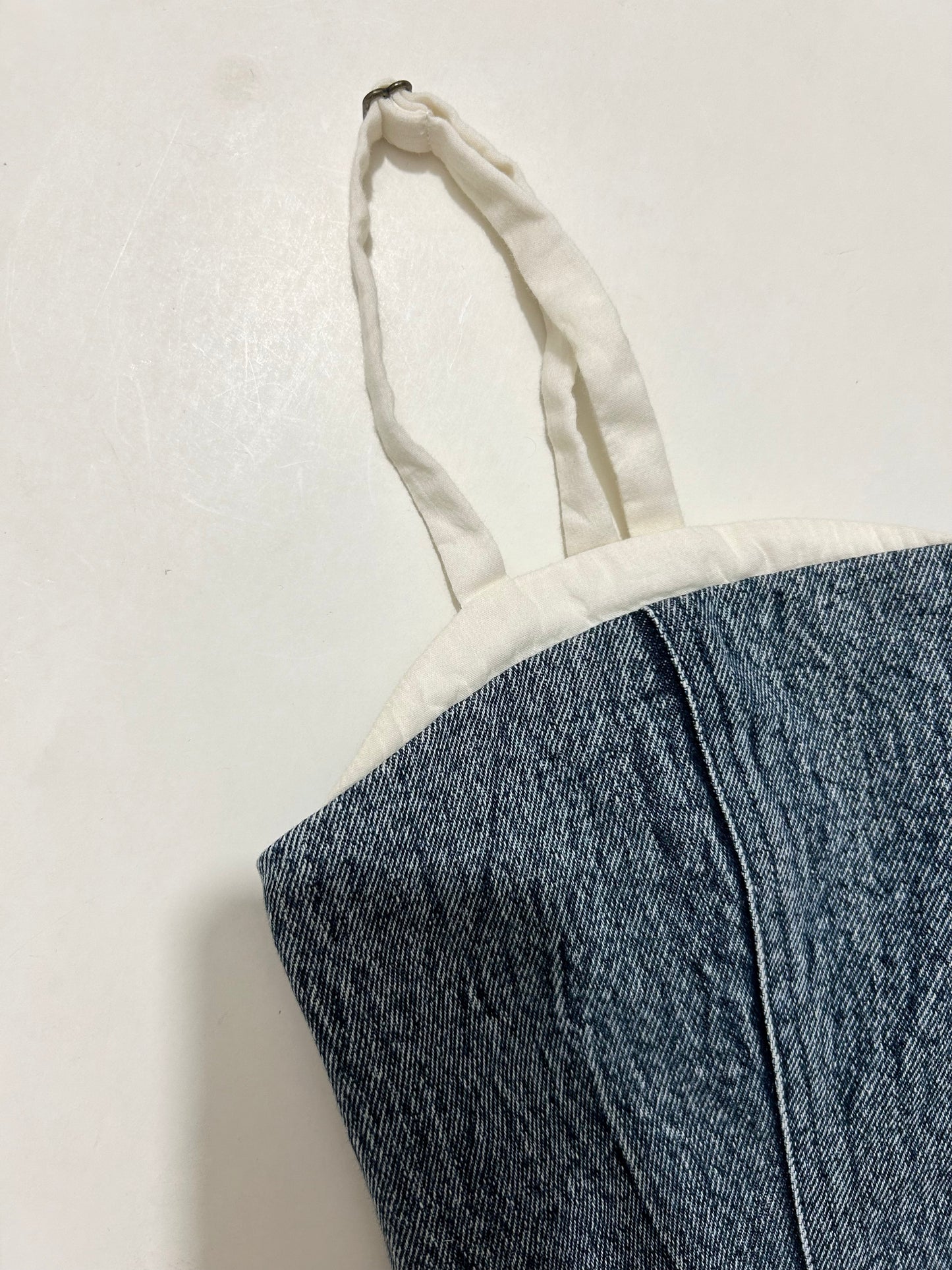 Denim Cotton Romper Dress