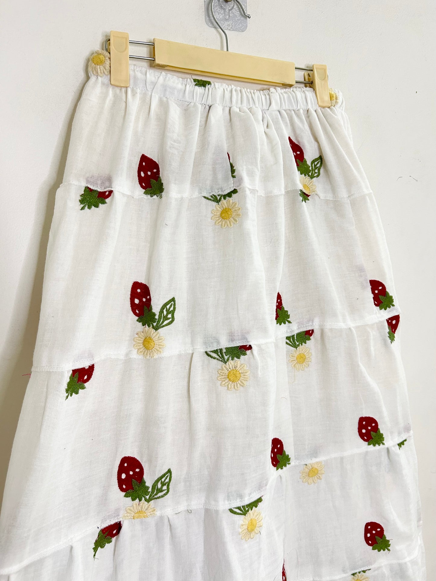 Strawberry Cotton Skirt
