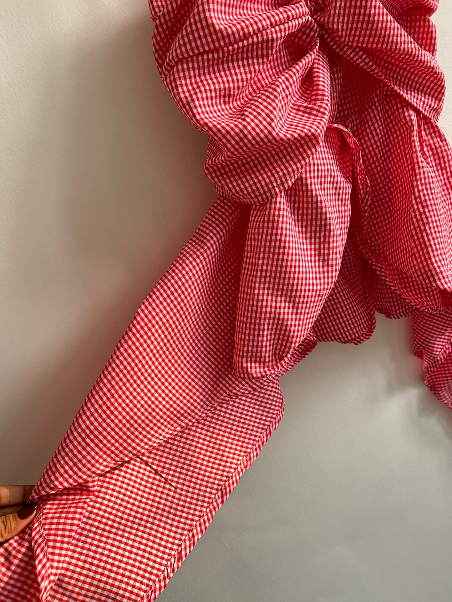 Gingham Red Top