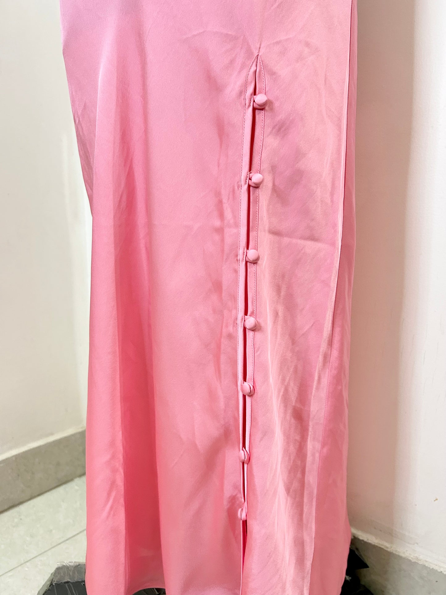 Pink Satin Dress