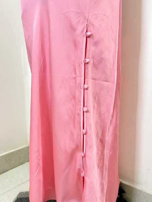 Pink Satin Dress