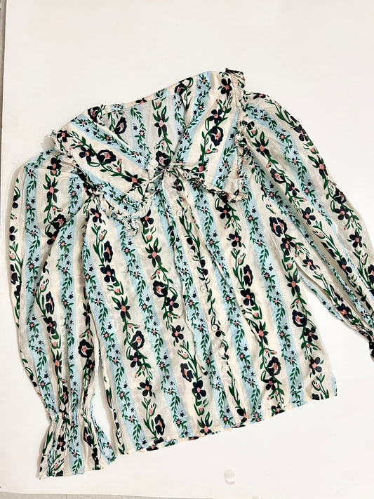 Ruffle Floral Top