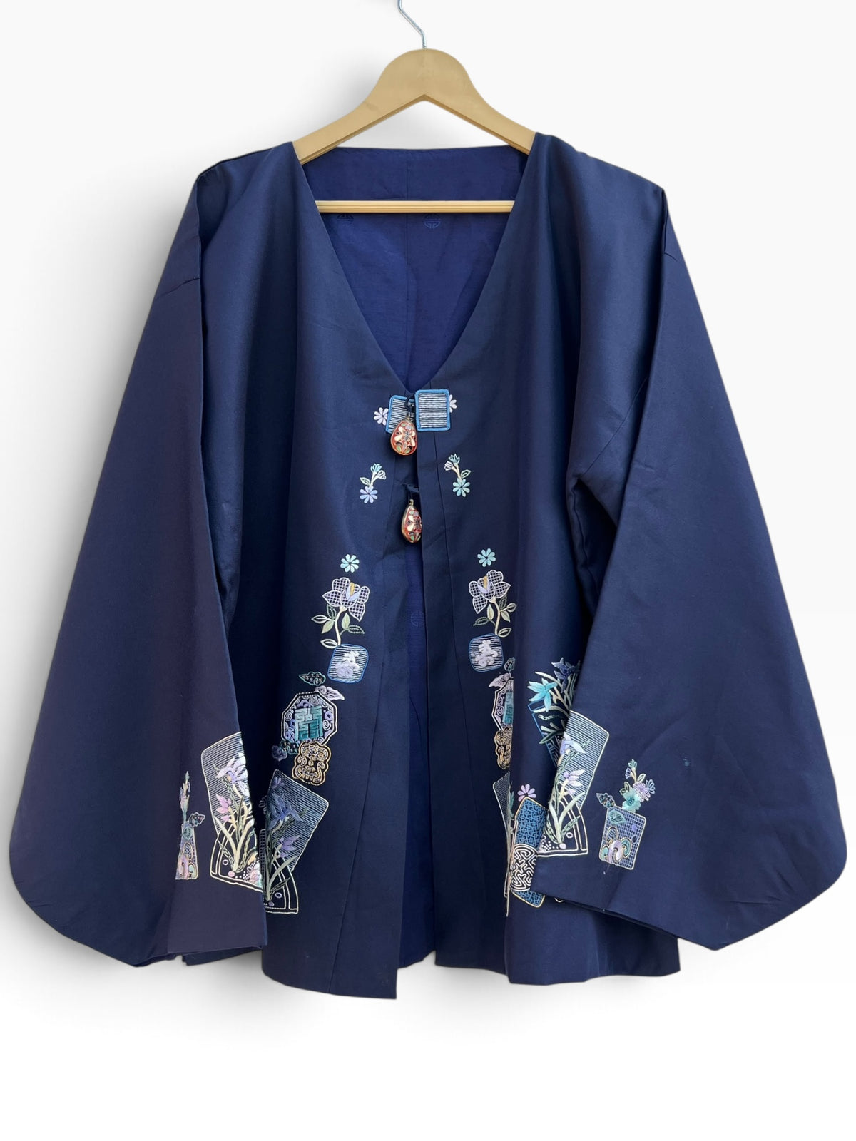 Blue Vintage Jacket: 46”