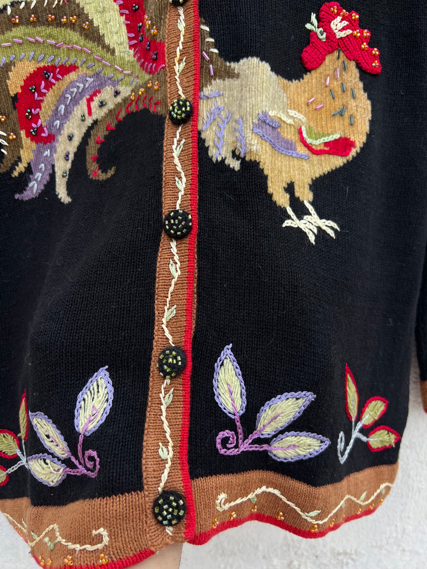 Hen Beaded Sweater