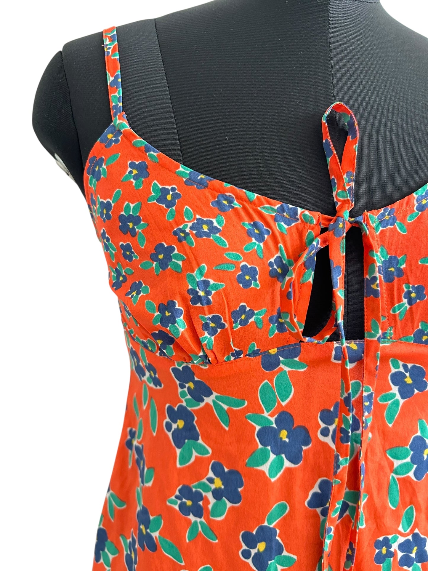 Floral Orange Dress