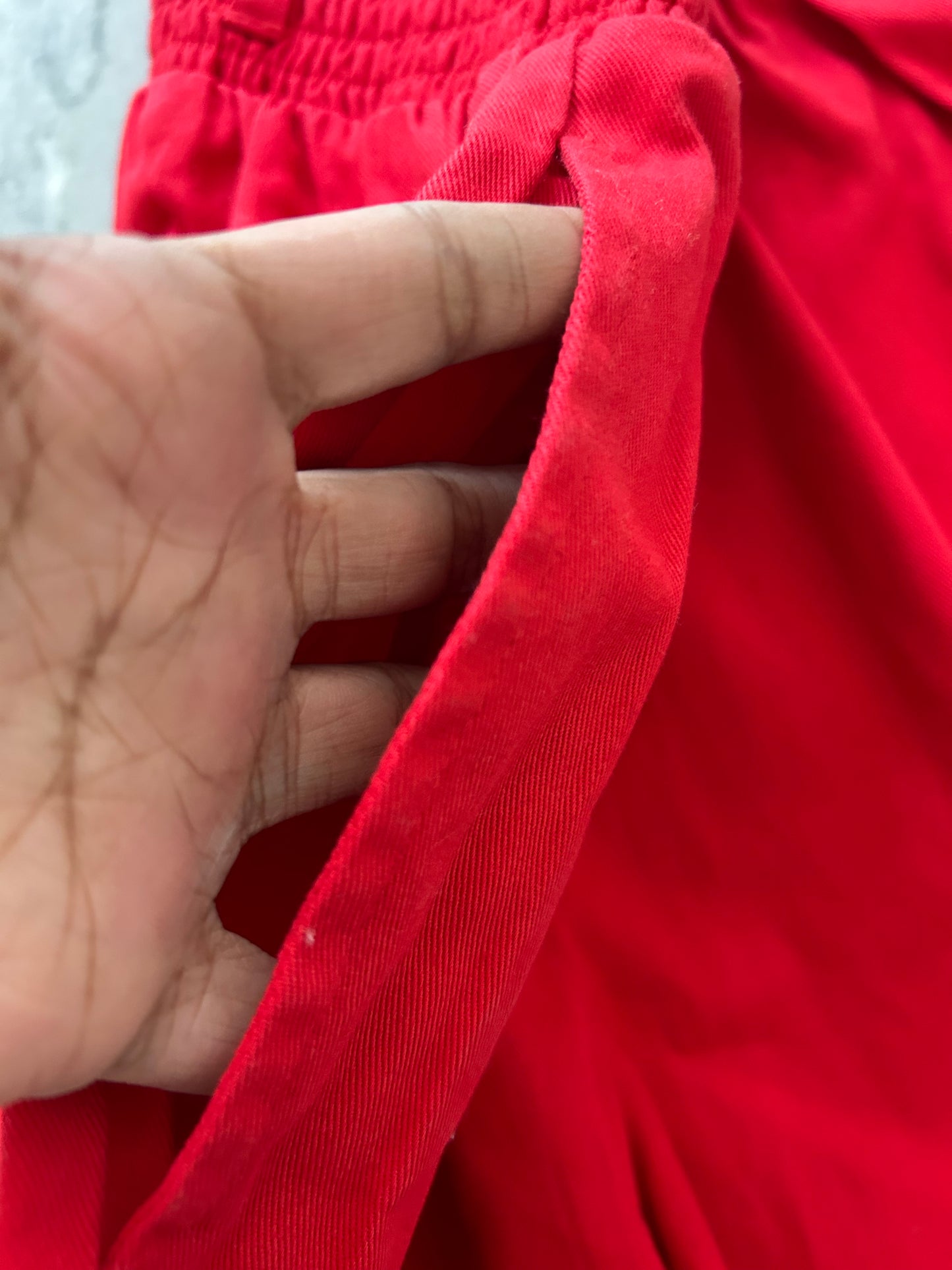 LUCY & YAK Solid Red Shorts