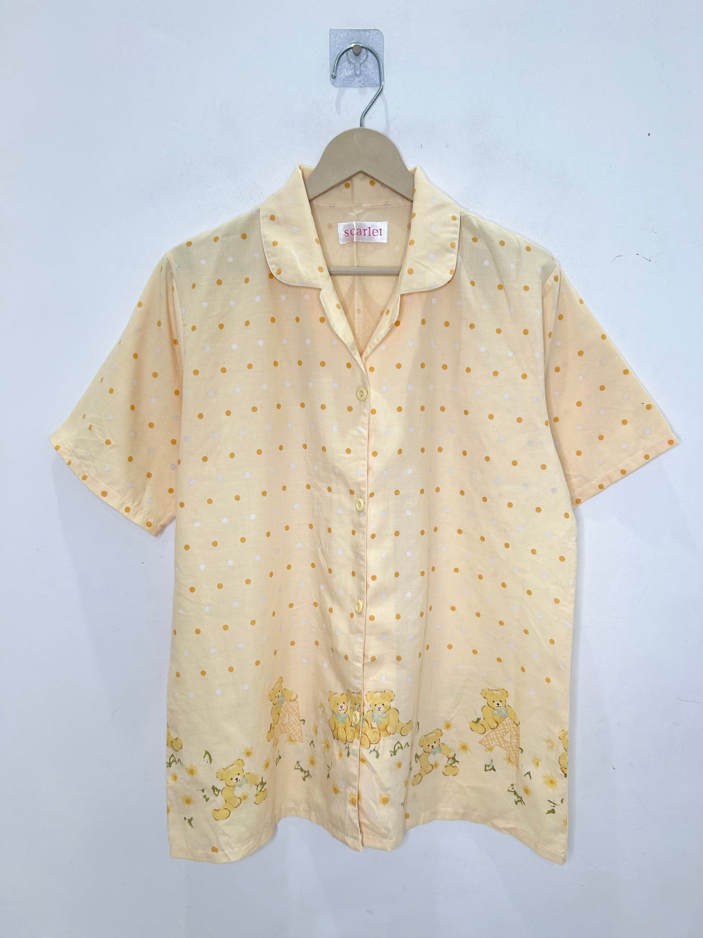 Teddy Polka Dot Shirt: Chest-42”