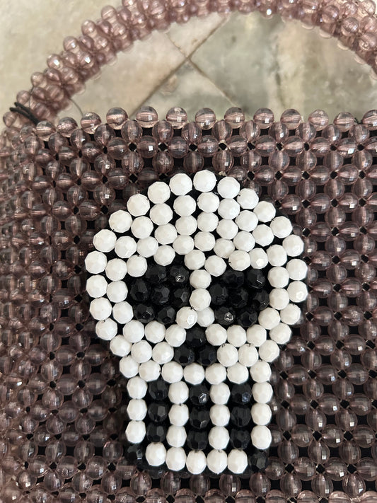 Skull Beaded Bag