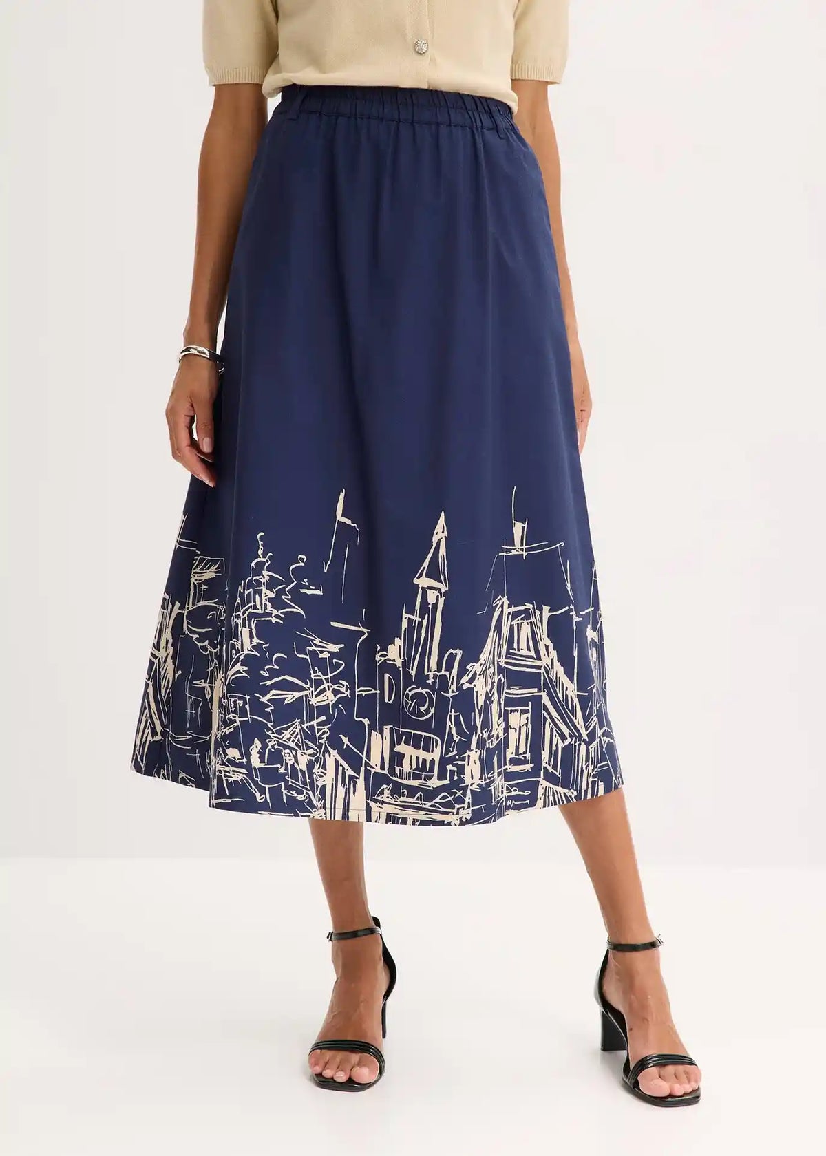 Architectural Cotton Skirt