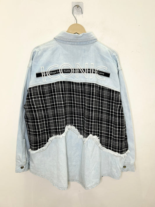 Deconstructed Checkered Jacket