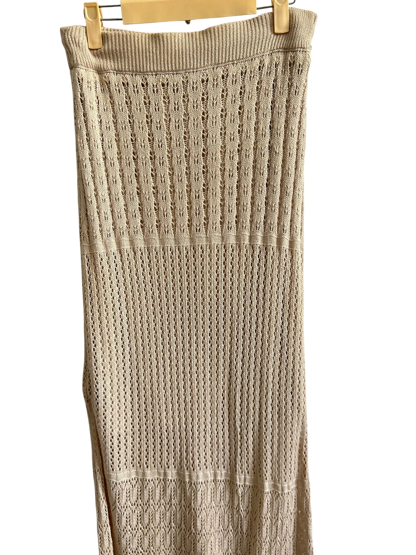 Beige Crochet Skirt