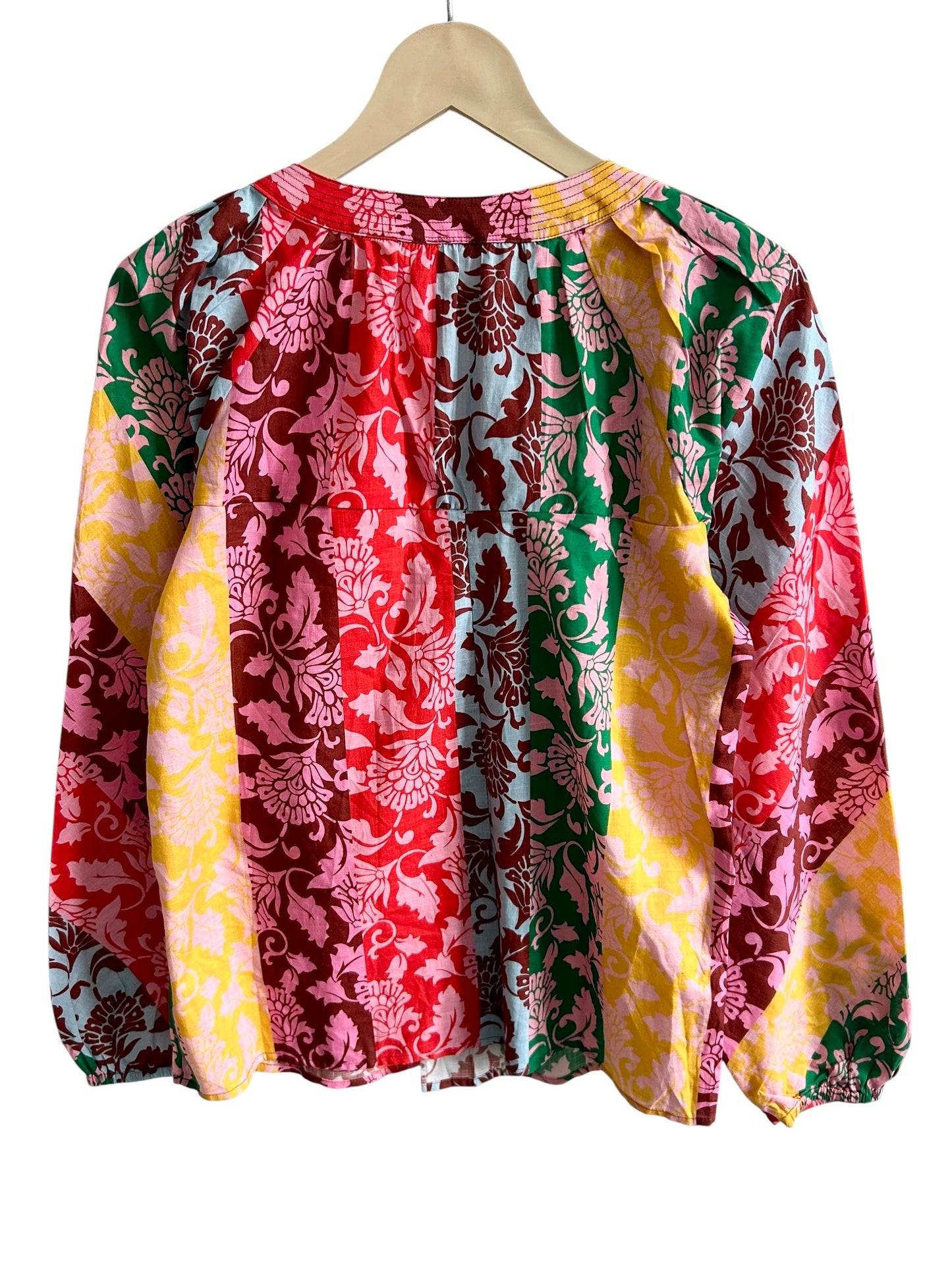Color block Floral Top