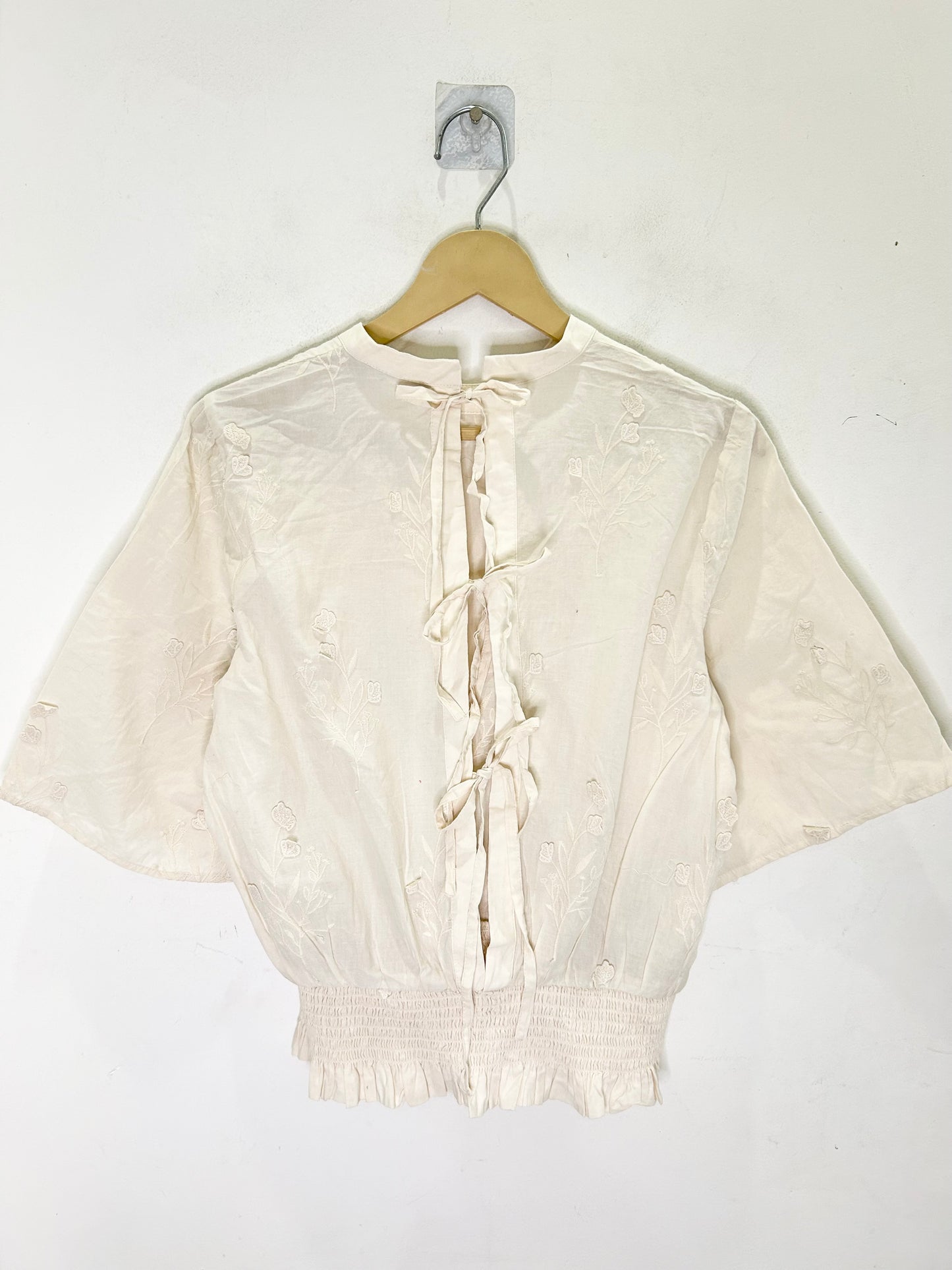 Floral Back Knot Top