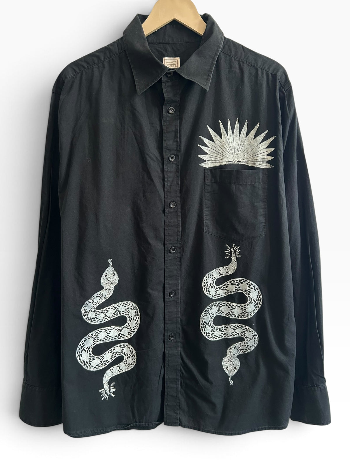 Snake Cotton Shirt: 50”