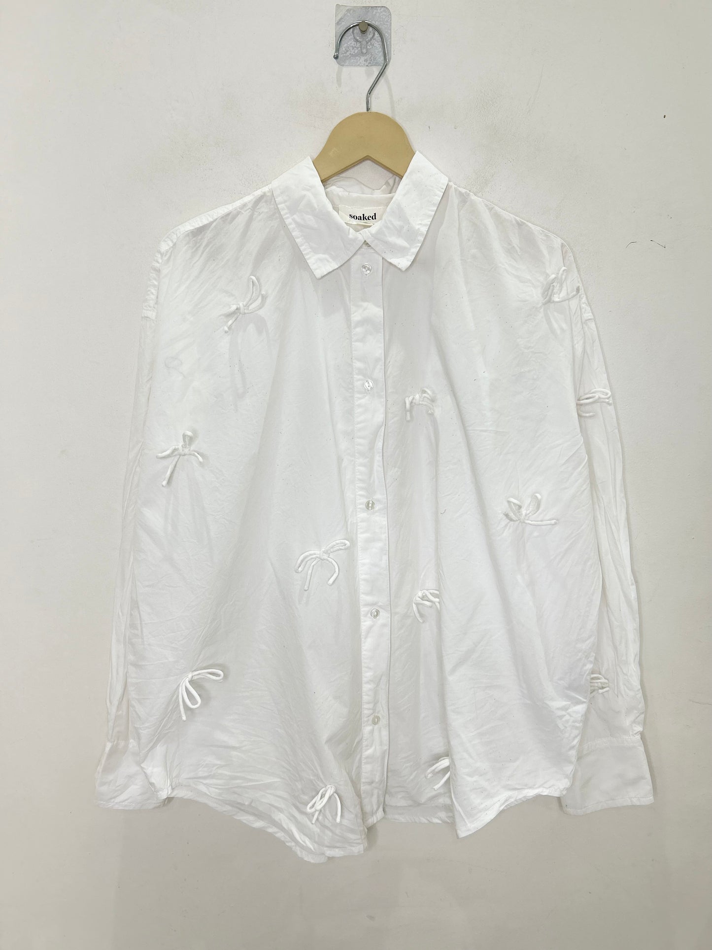 White Cotton Knot Shirt