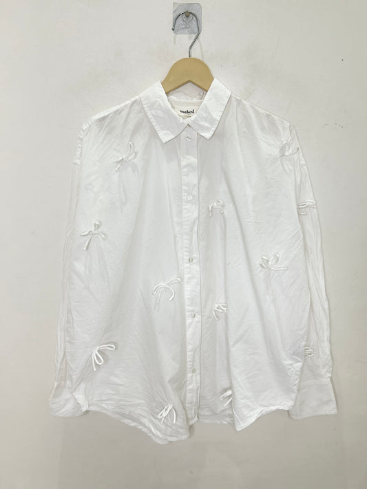 White Cotton Knot Shirt