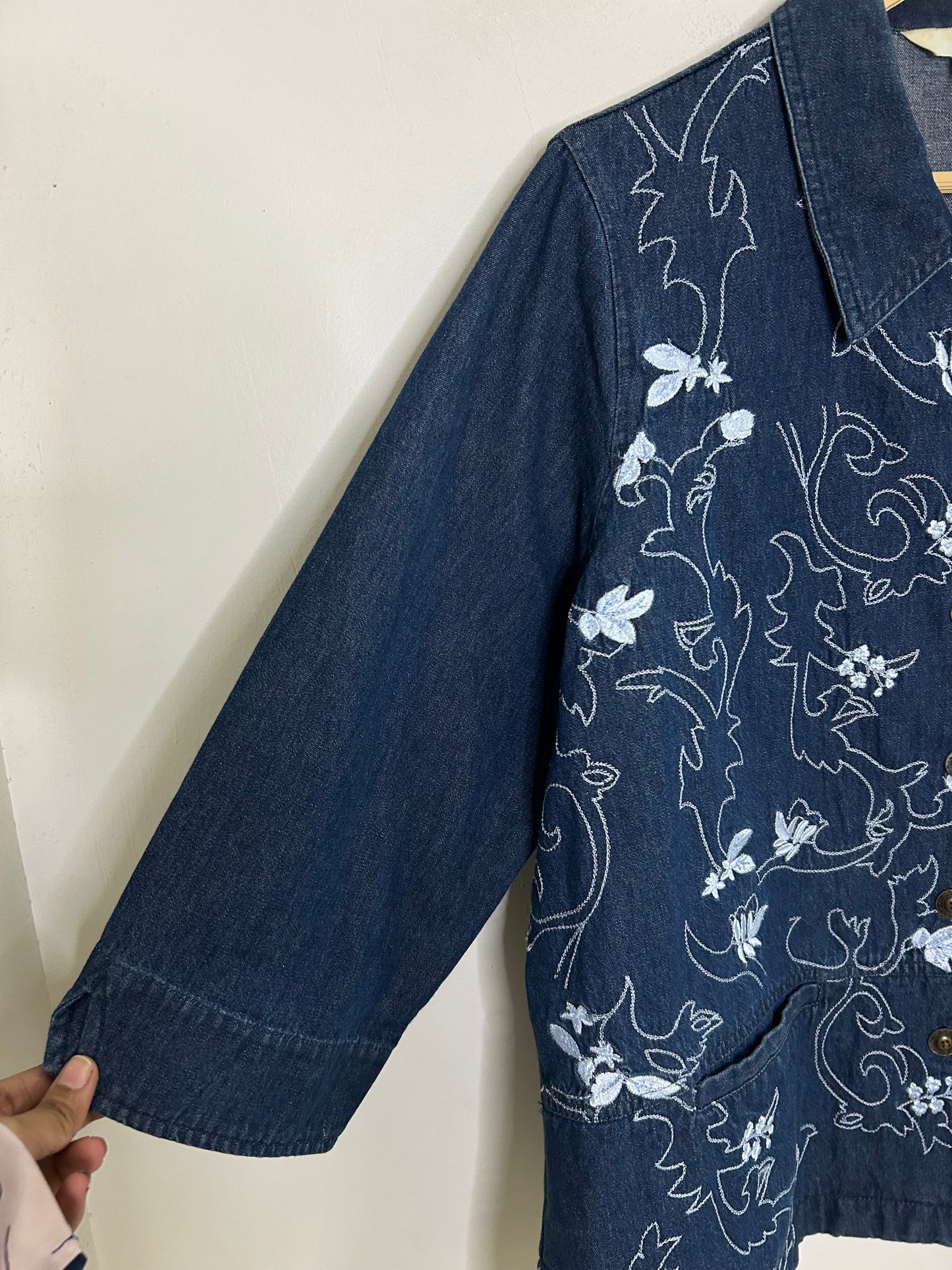 Embroidered Denim Shirt/ Jacket