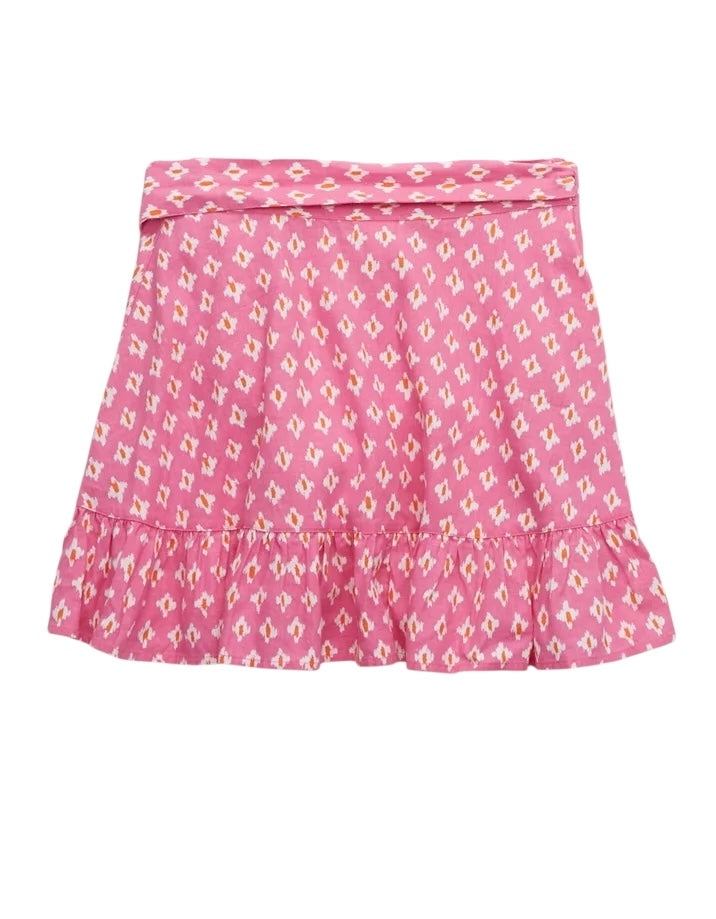 Aerie Ikkat Wrap Mini Skirt
