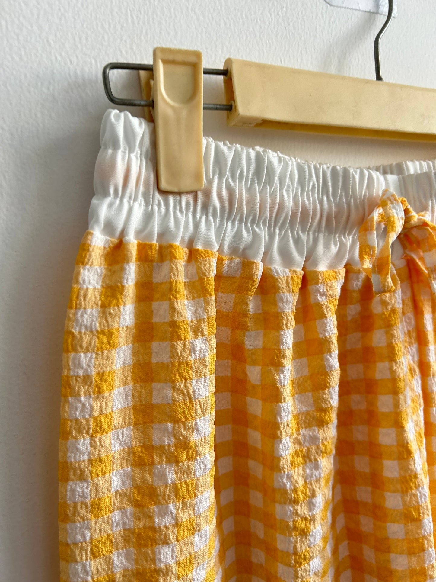 Gingham Yellow Pants