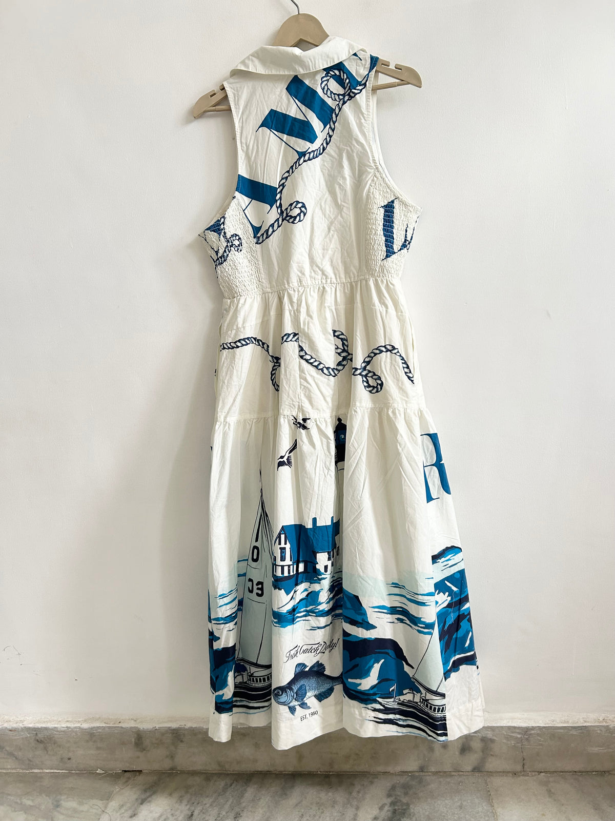 Cotton Sailor Dress: 40”