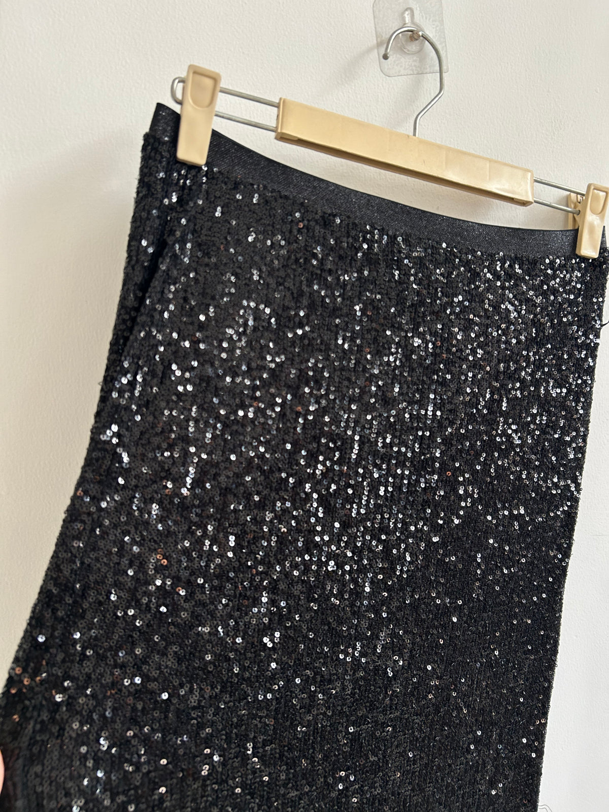 Black Shimmer Skirt