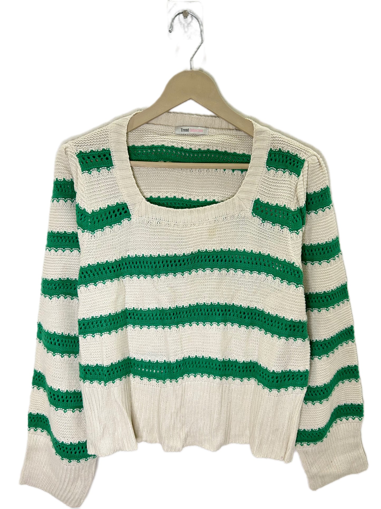 Green Striped Sweater