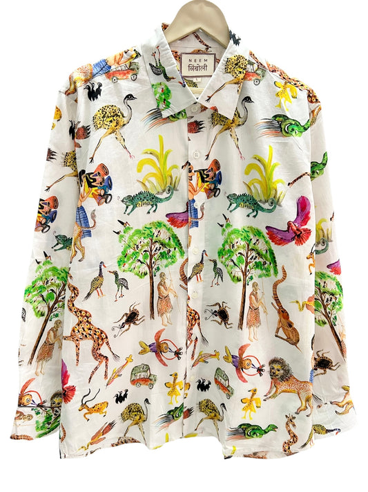 Cotton Maximalist Print Shirt