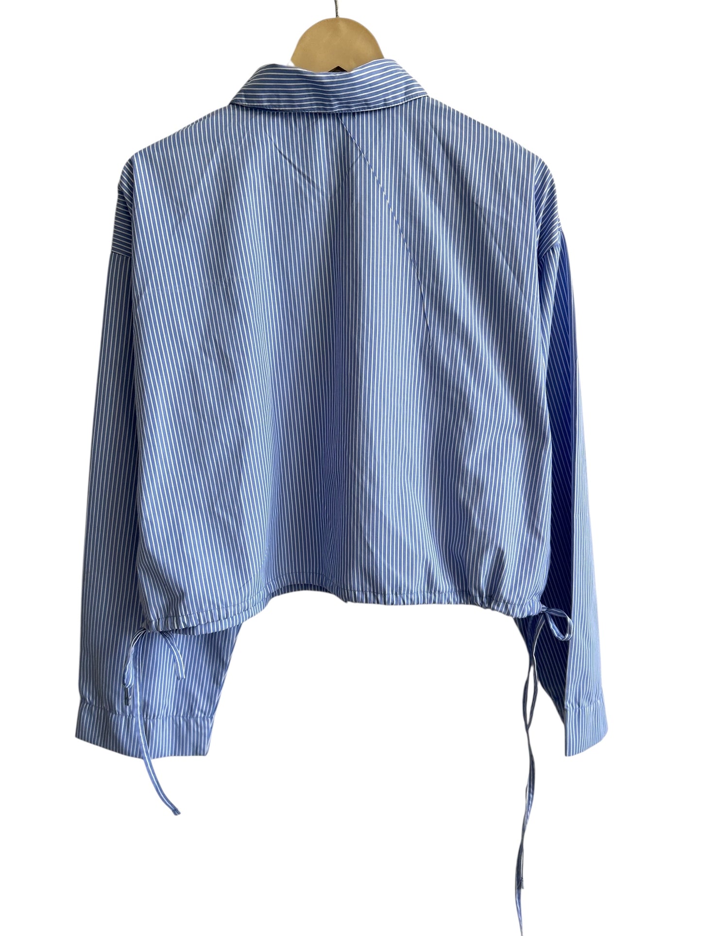 BOOHOO Striped Side Knot Shirt