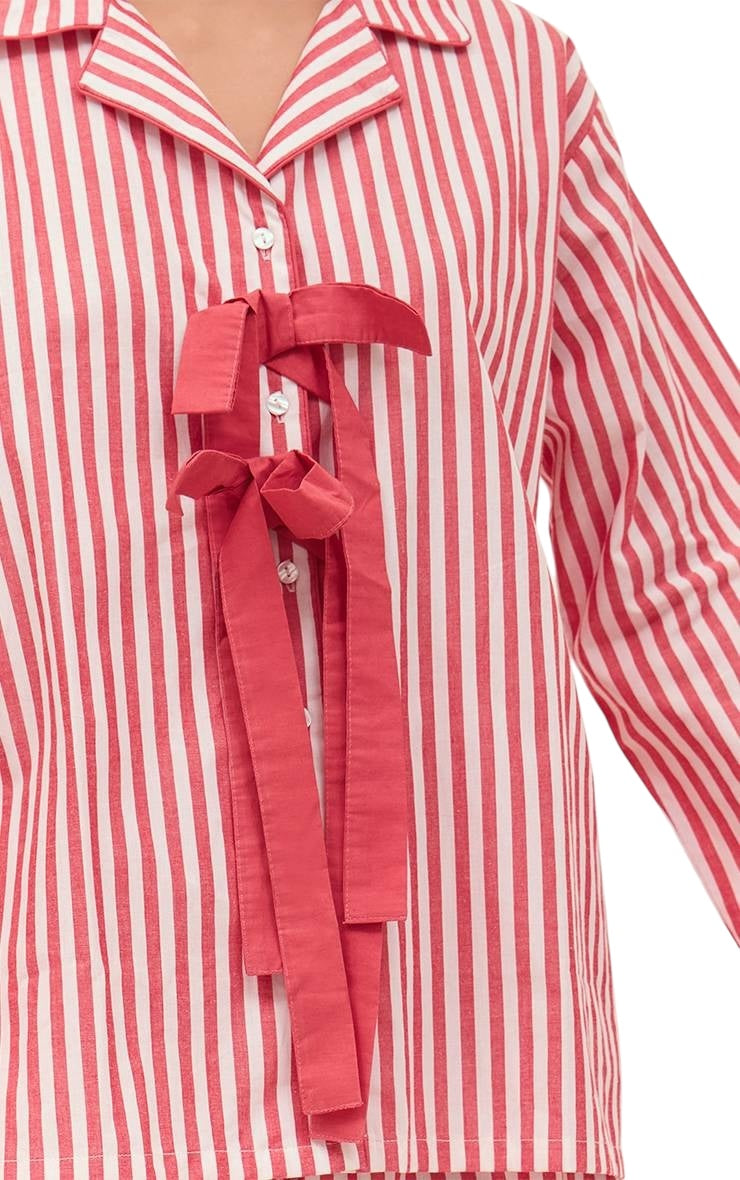 PLT Bow Stripped Shirt
