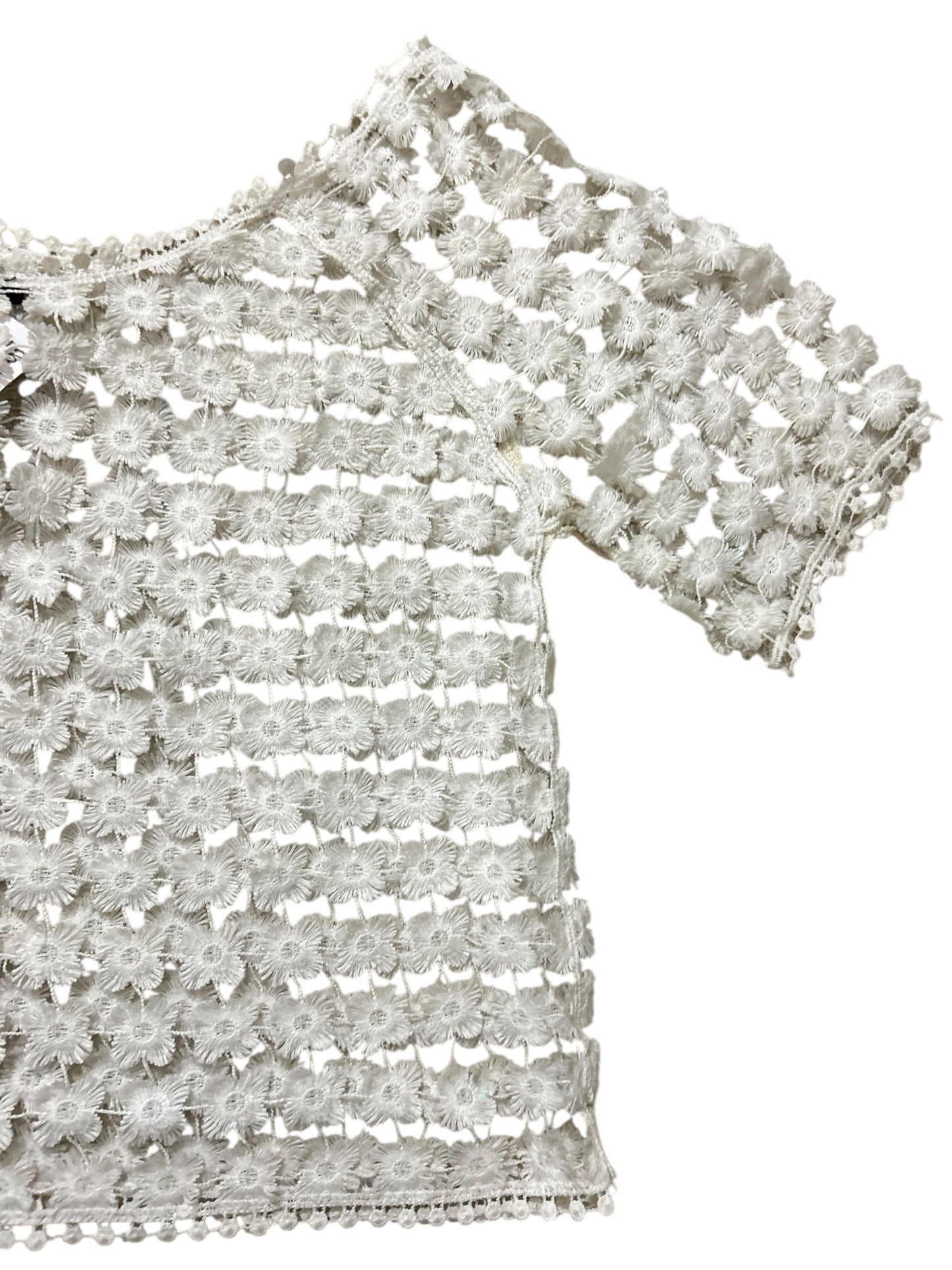 White Crochet Top