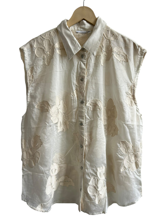 Floral White Shirt