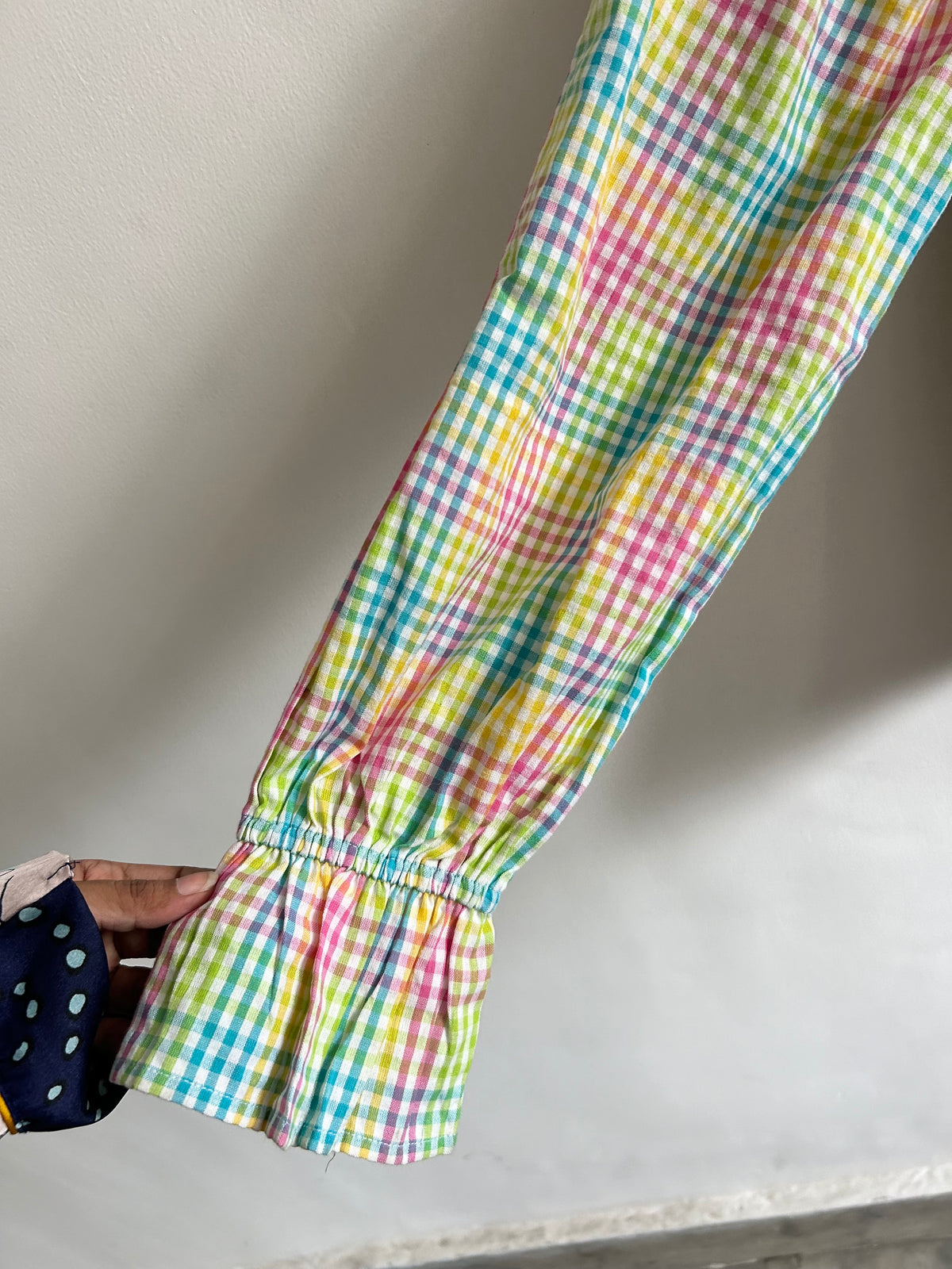Ruched Multicolor Top: 36”
