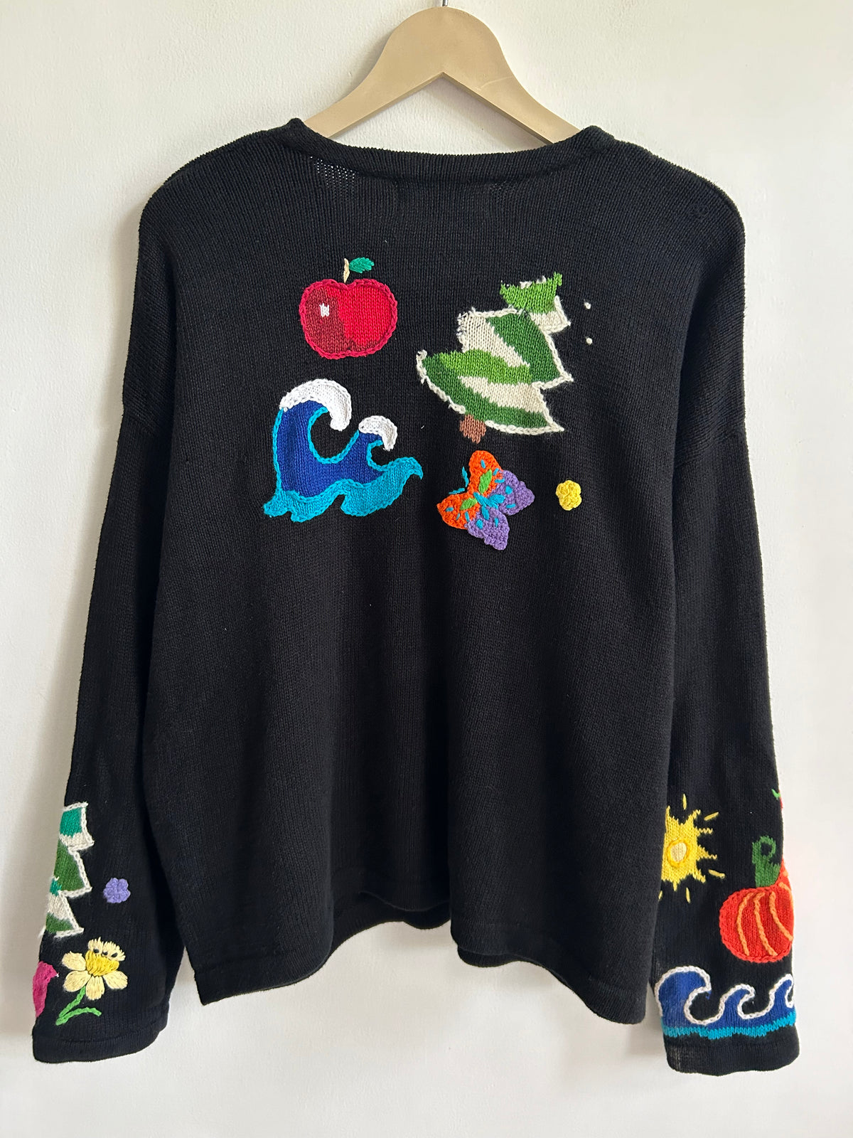 Embroidered Festive Sweater: 46”
