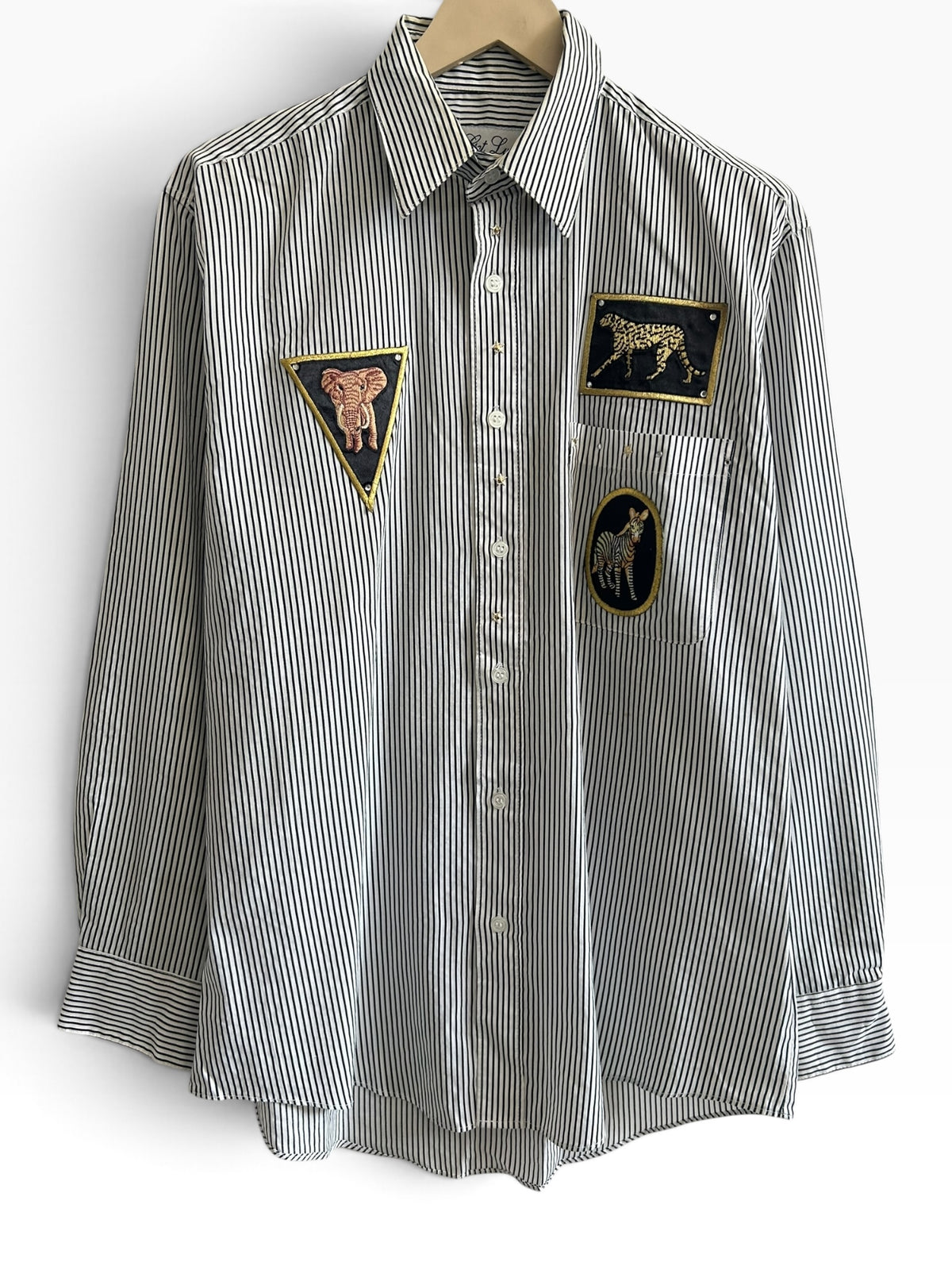Zebra Striped Shirt: 42”
