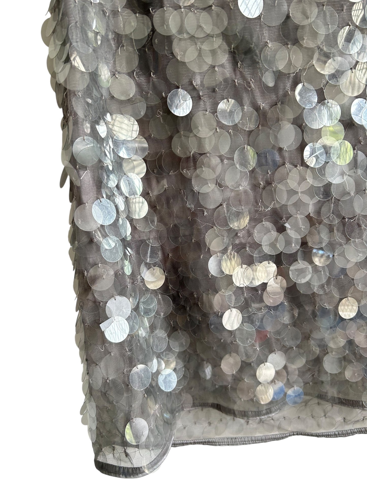 Grey Sequined Skirt