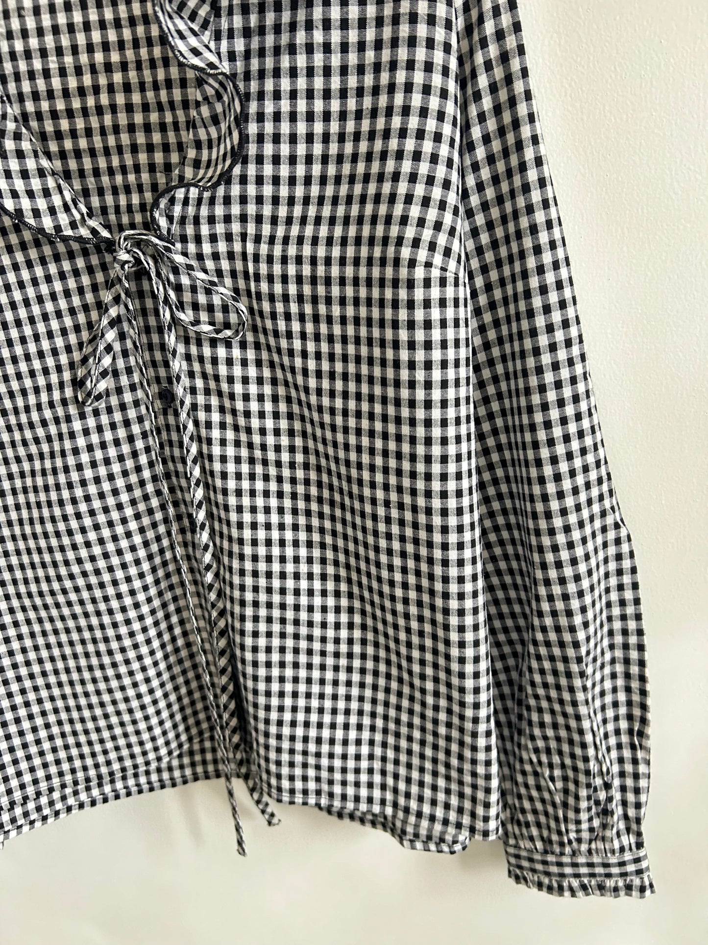 Gingham Ruffle Top