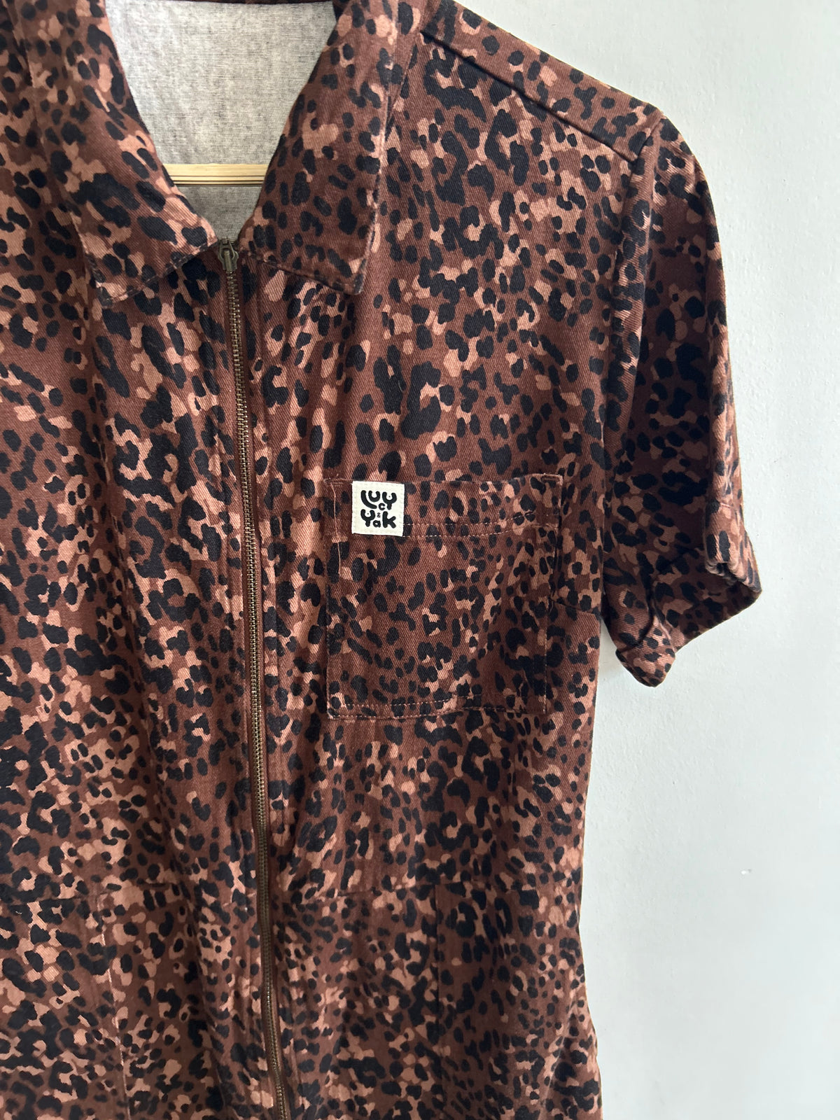 Lucy&Yak Leopard Dungaree: 38”