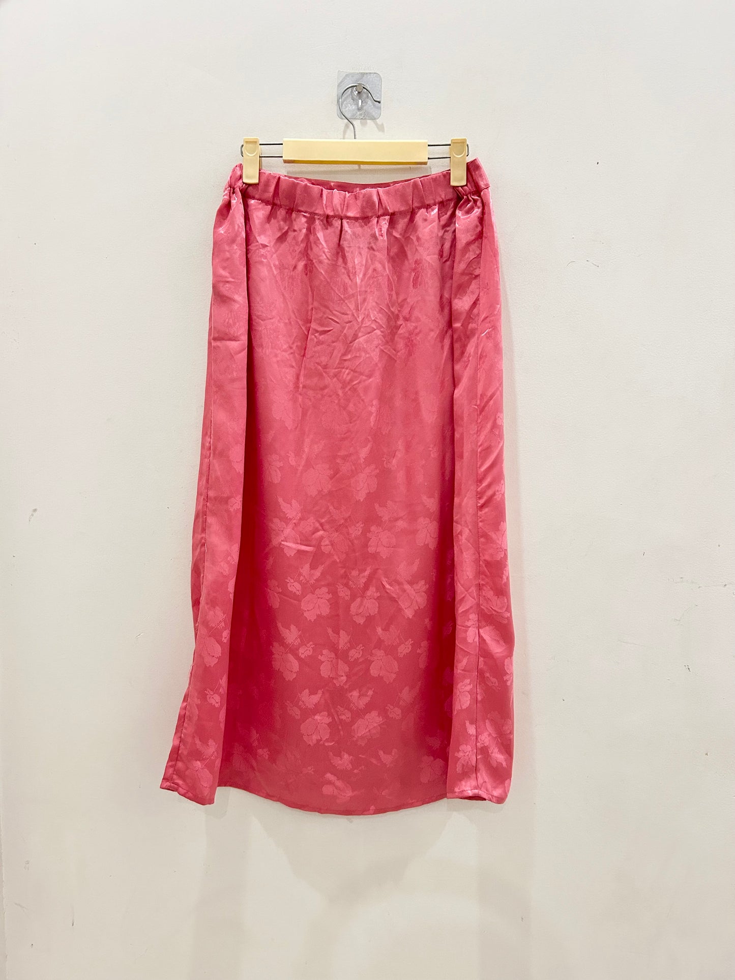Pink Satin Skirt