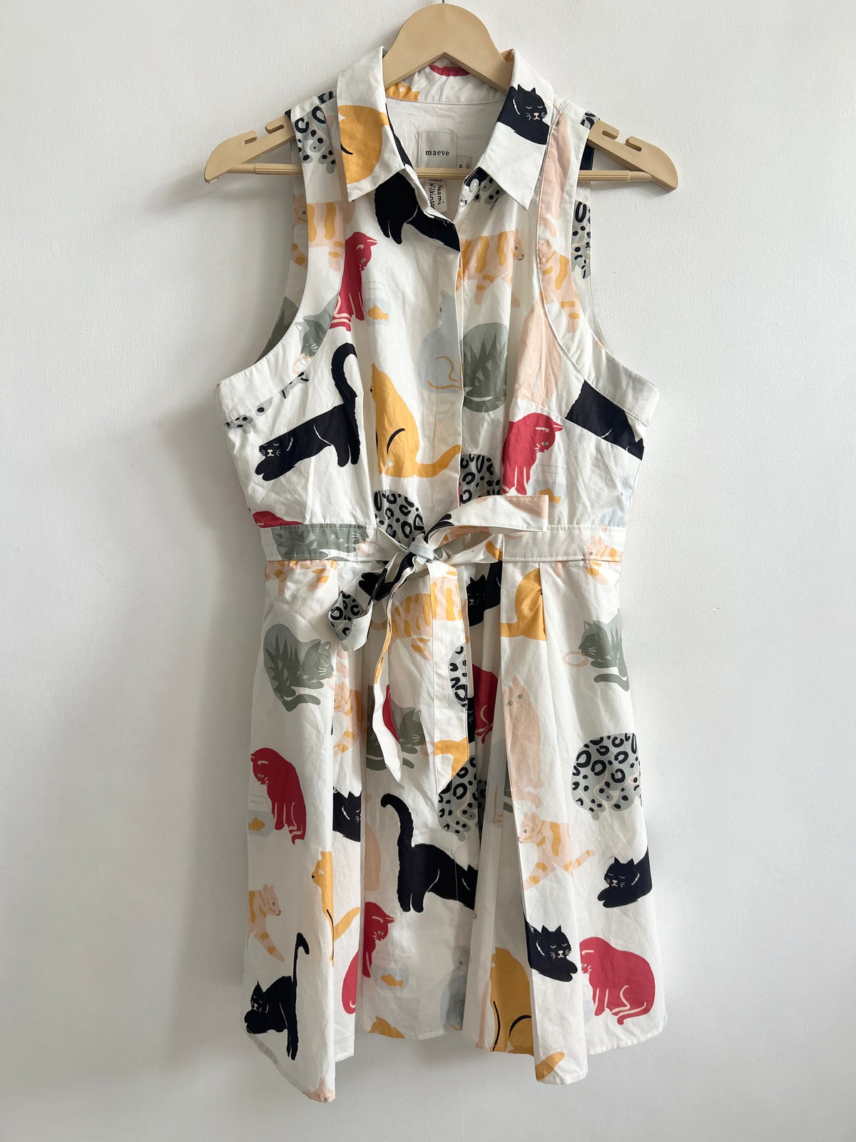 Cat Printed Dress: 38”