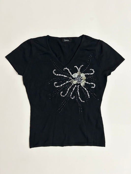 Floral Embellishments Top
