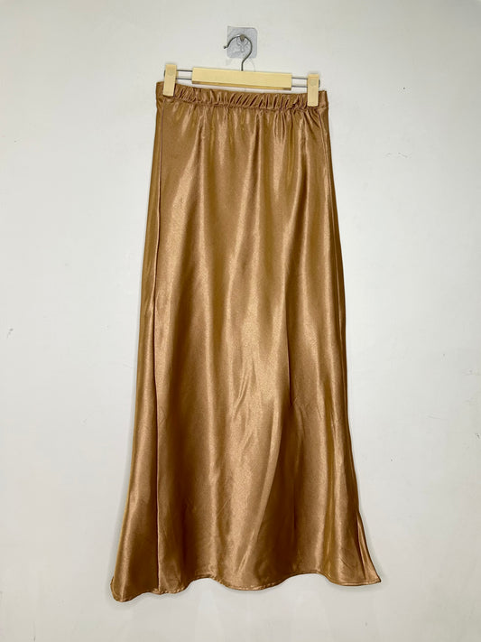 Golden Satin Skirt