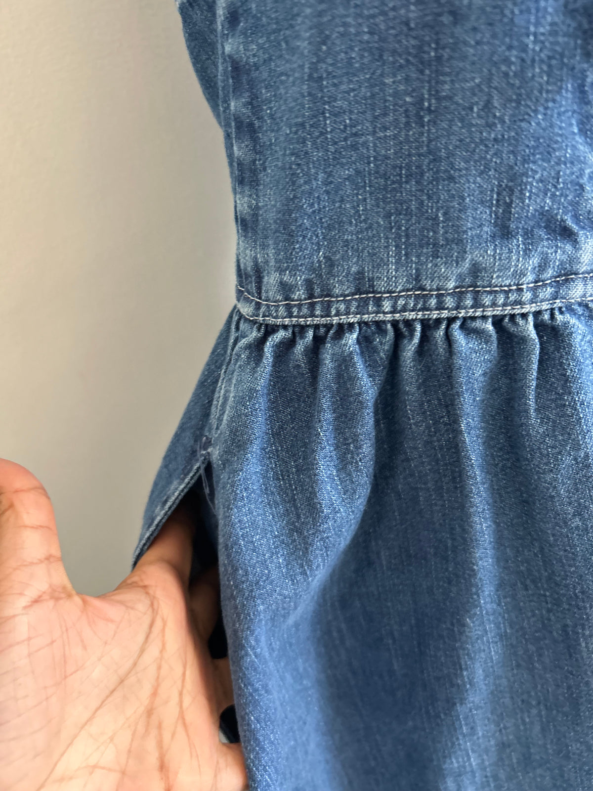 Denim Dress: 38”