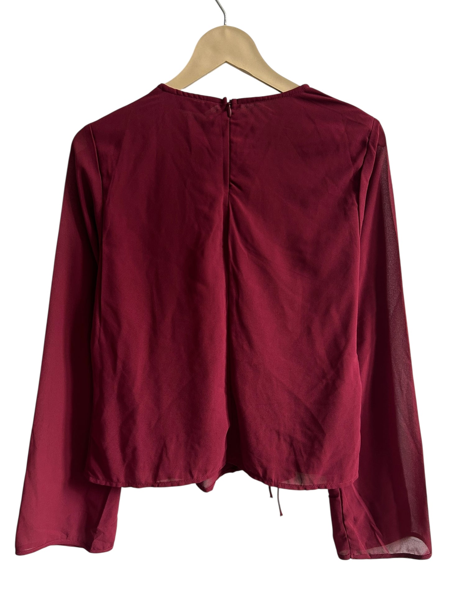 Burgundy Knot Top