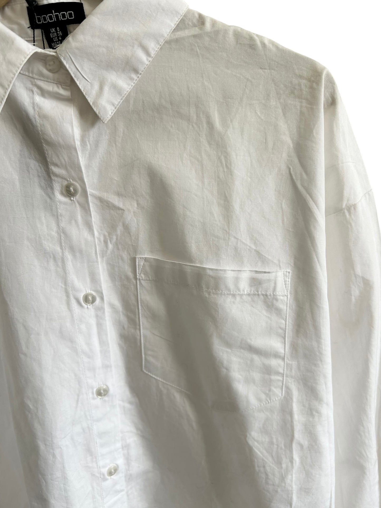 BOOHOO Cotton White Shirt