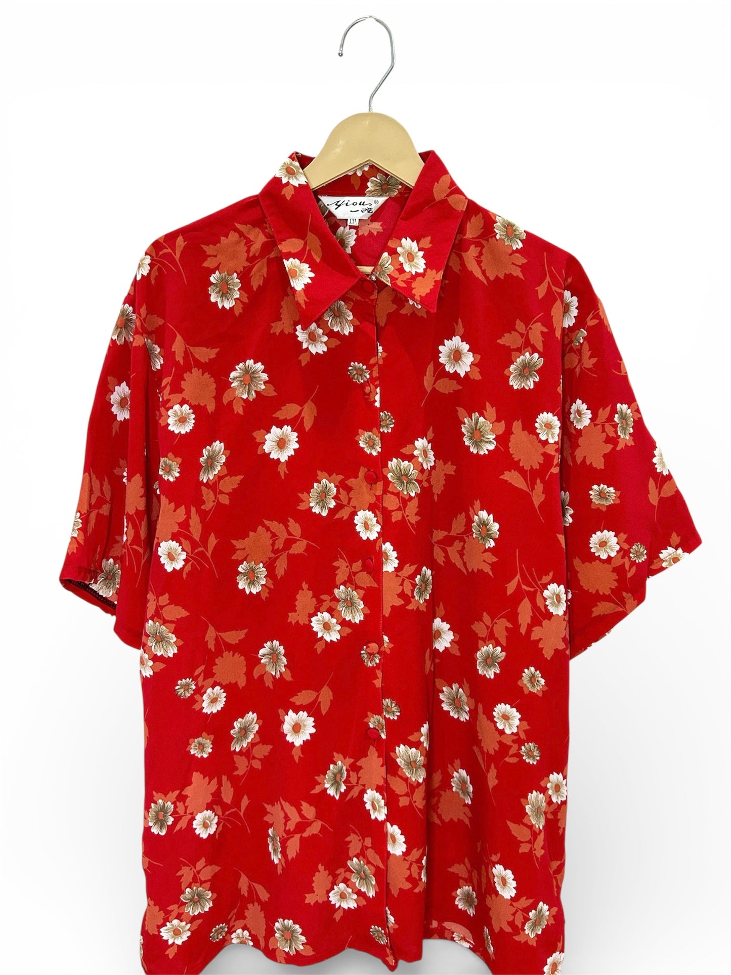 Red Floral Shirt