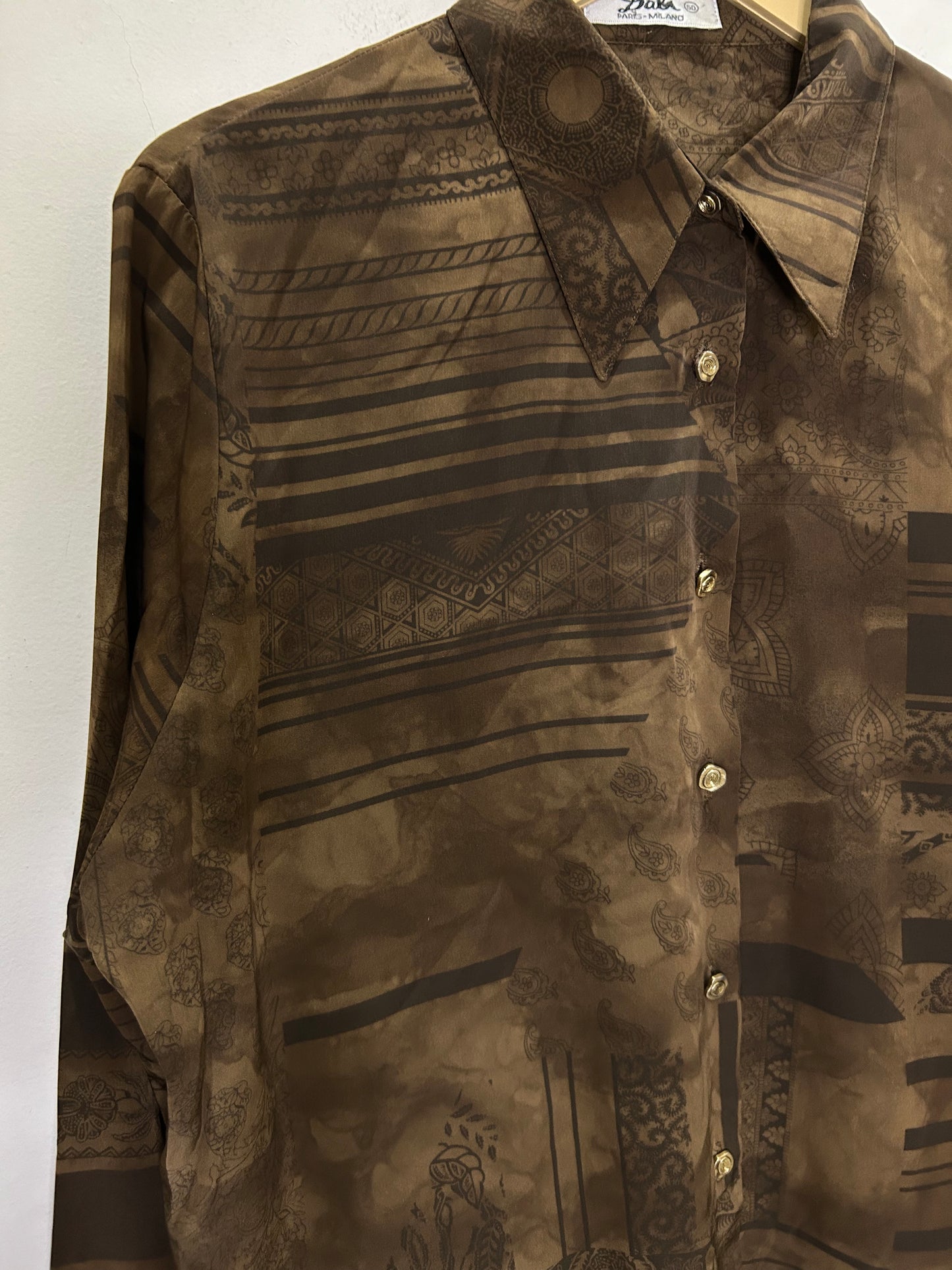 Brown Motif Shirt