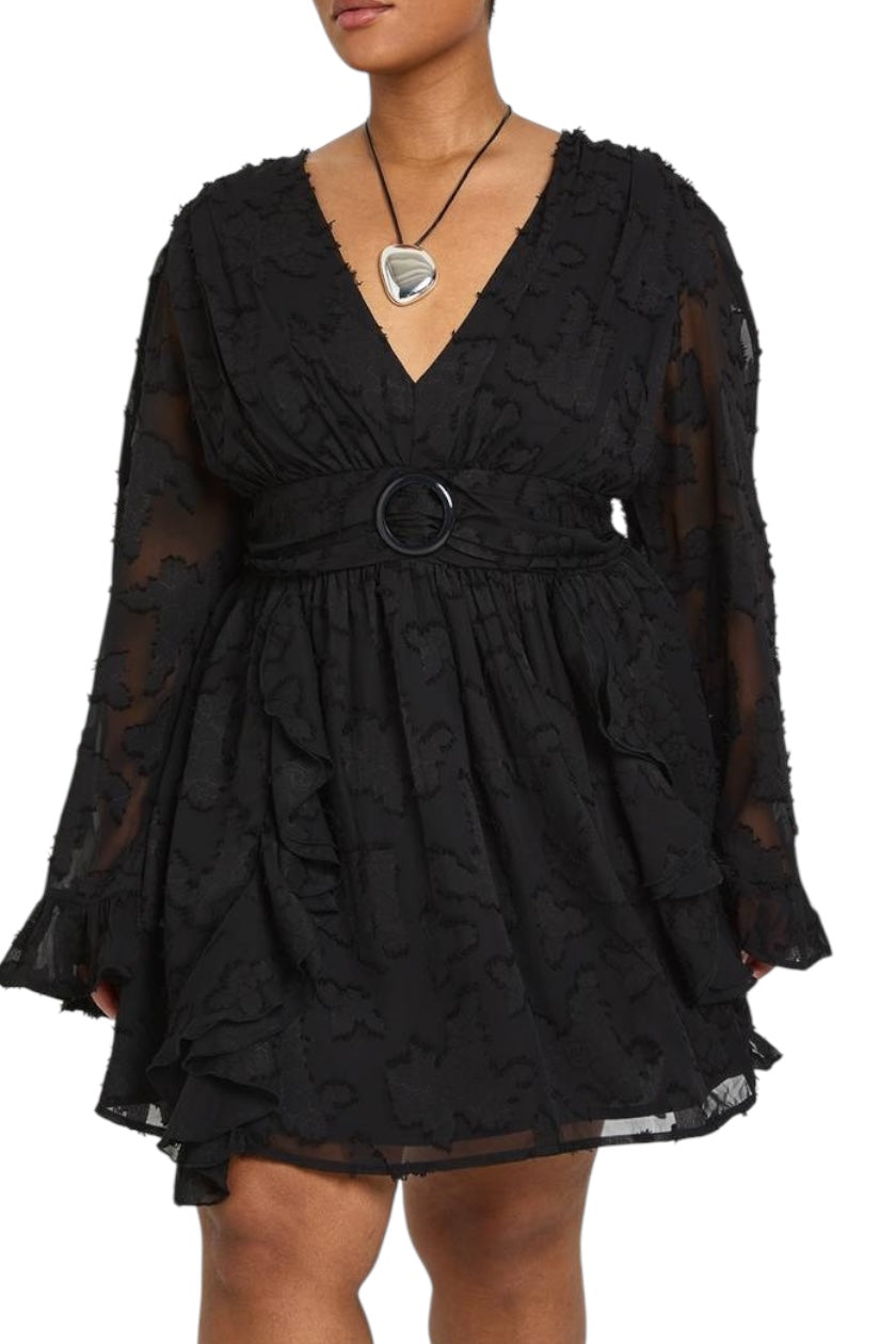 BOOHOO Ruffle Dress