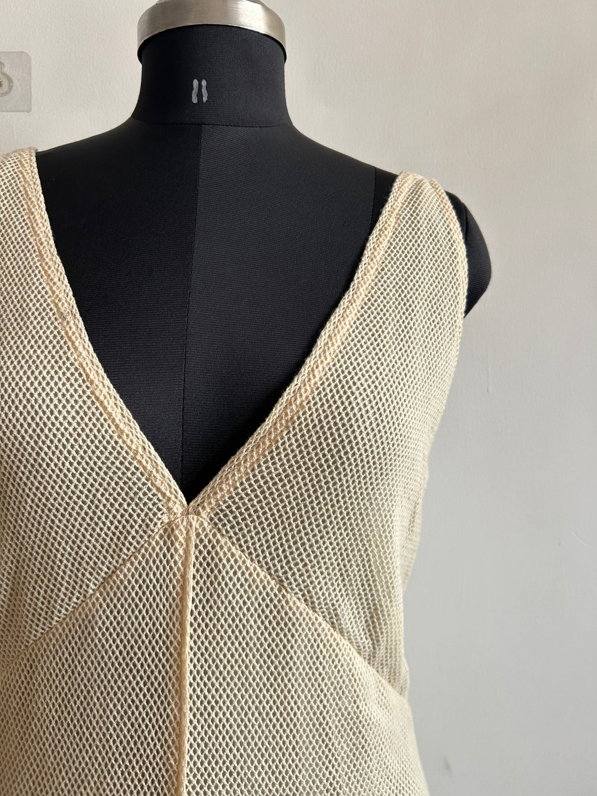 Beige Crochet Tassel Dress