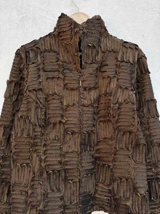 Vintage Brown Jacket: 38”
